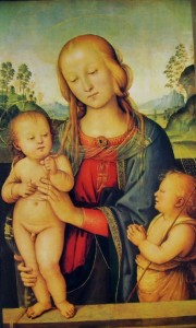 Scopri di più sull'articolo Madonna con il Bambino e San Giovannino (Londra) del Perugino